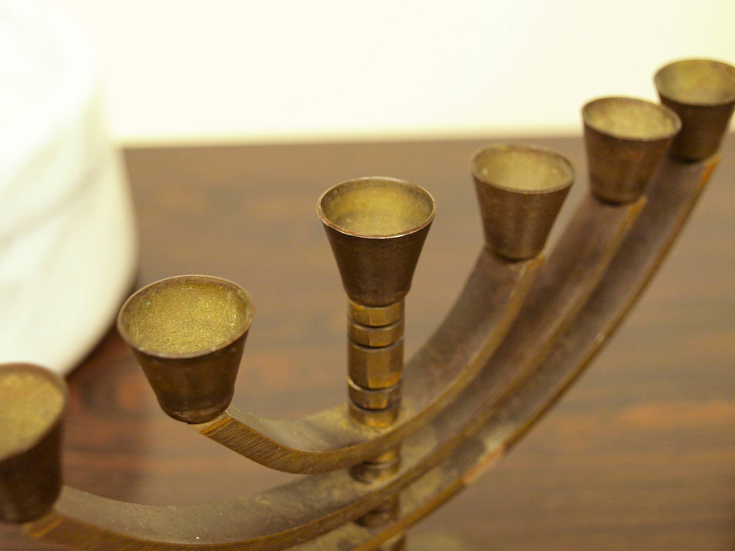 Bronze Menorah, made in Israel, 1970