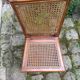 Chaise osier avec assise ouvrable