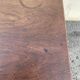 Bureau moderniste en bois à pieds compas 1950