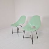 Pair of Augusto Bozzi Chairs for Saporiti, Italy 1950's