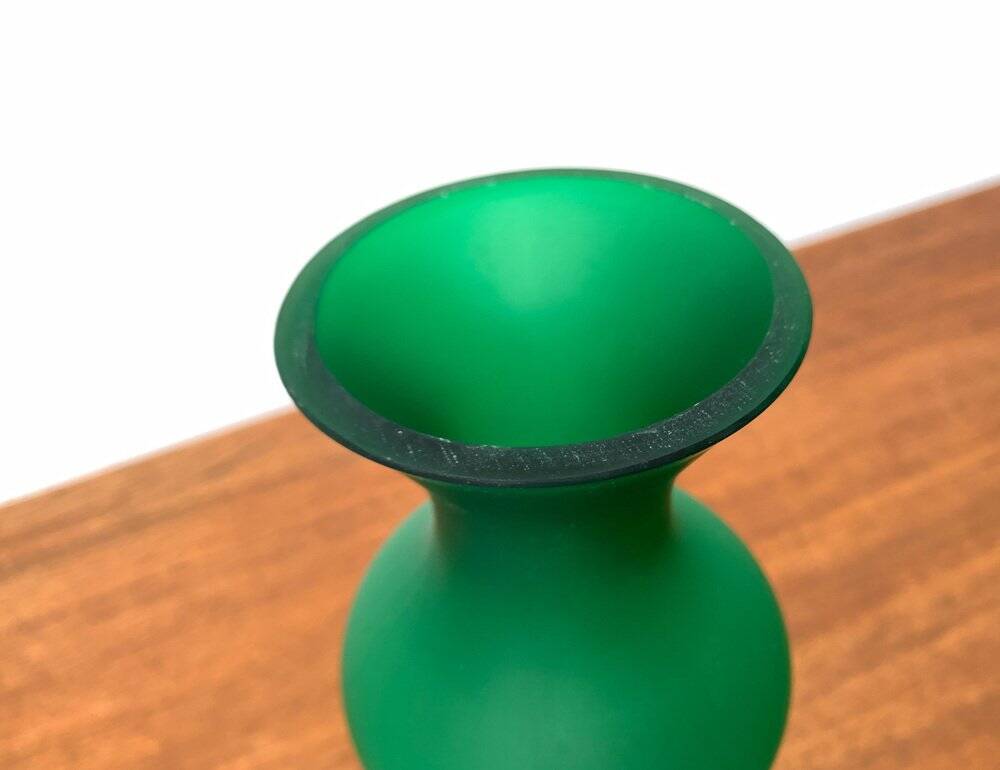 Glass vase from the Italian Satinato series attributed to Carlo Moretti, 1970s.