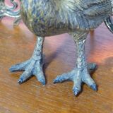 Vintage peacock screen lamp