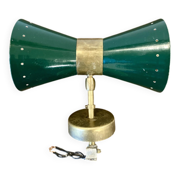 Vintage wall lamp "Diabolo" – 1950s style - green