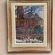 Original Swedish Oil on Panel – “Castle Behind Trees” by K. Gustaf Strandgers – Signed – Vintage & Framed