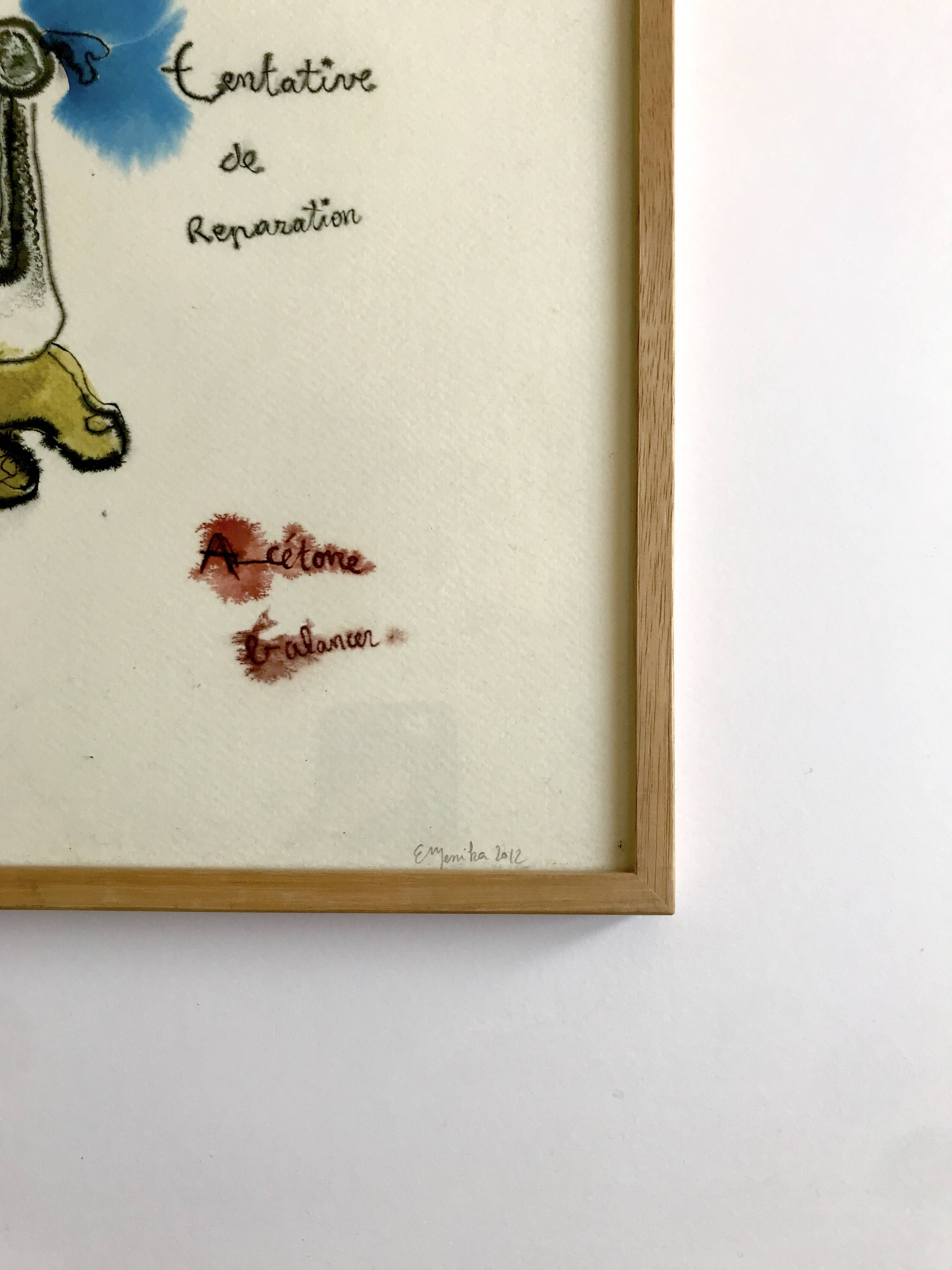 Emmanuelle MESSIKA, Untitled 9 (Drawings series), 2012. Ink on paper signed in pencil