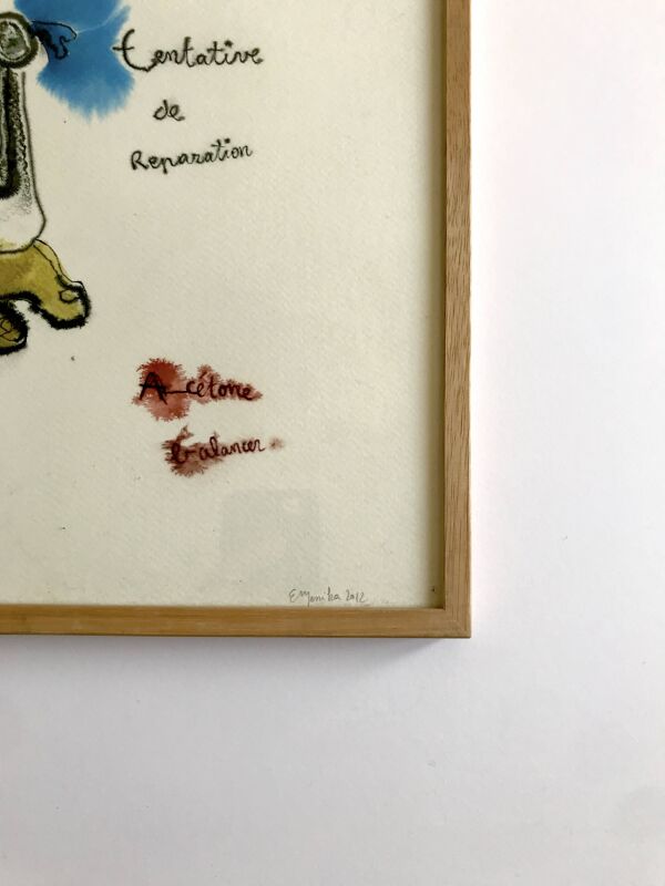 Emmanuelle MESSIKA, Sans titre 9 (série des Dessins), 2012. Encre sur papier signée au crayon