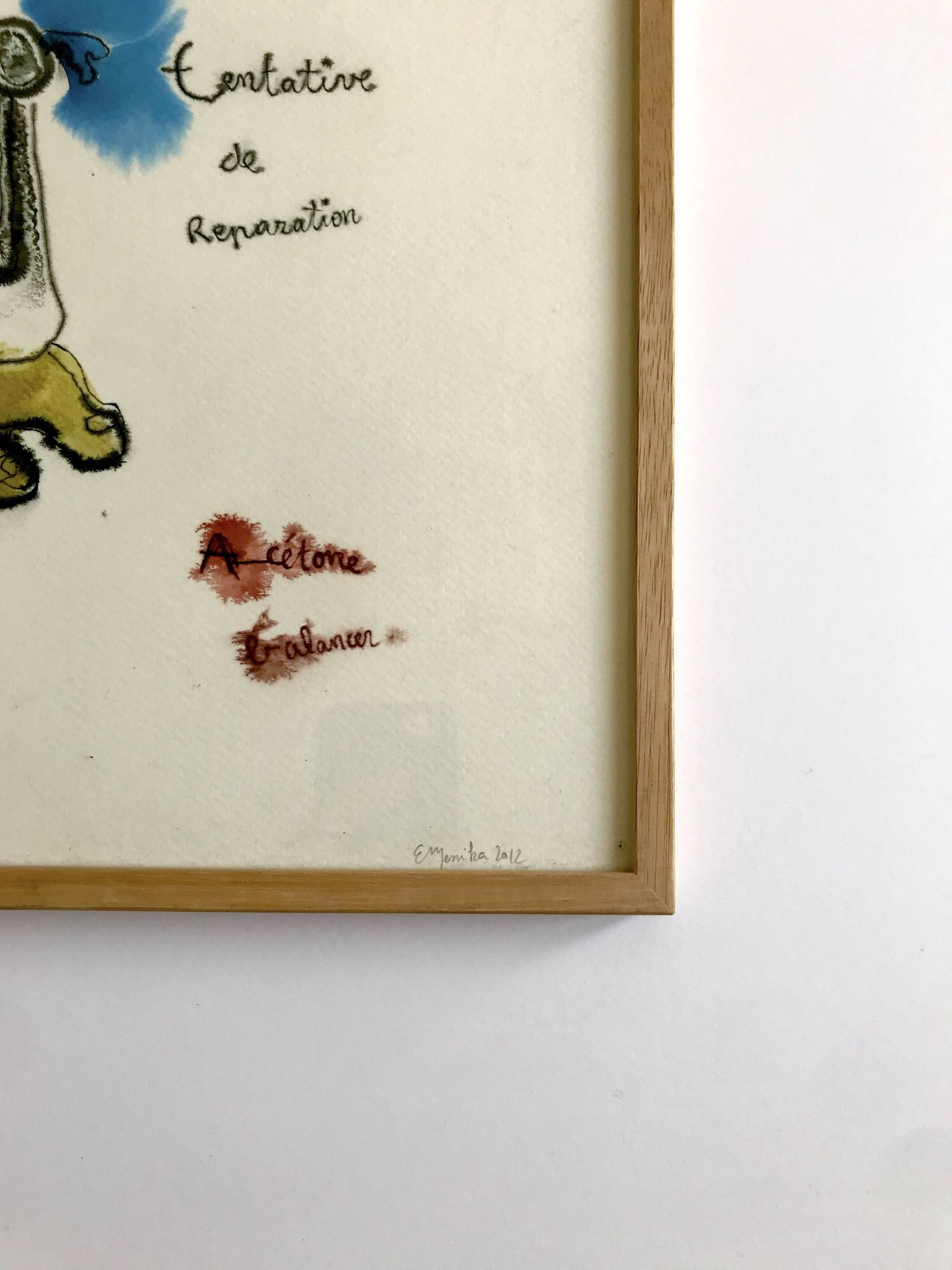 Emmanuelle MESSIKA, Untitled 9 (Drawings series), 2012. Ink on paper signed in pencil