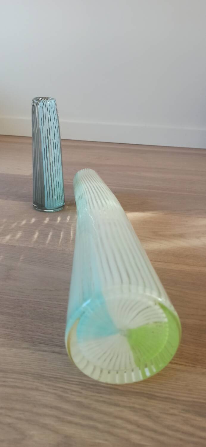 Pair of Murano glass vases, 50s