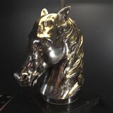 large “Horse” lamp, nickel silver