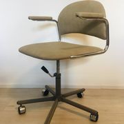 Vintage Biege Office Arm Chair from Kovona Model K-107, Czechoslovakia 1970’s