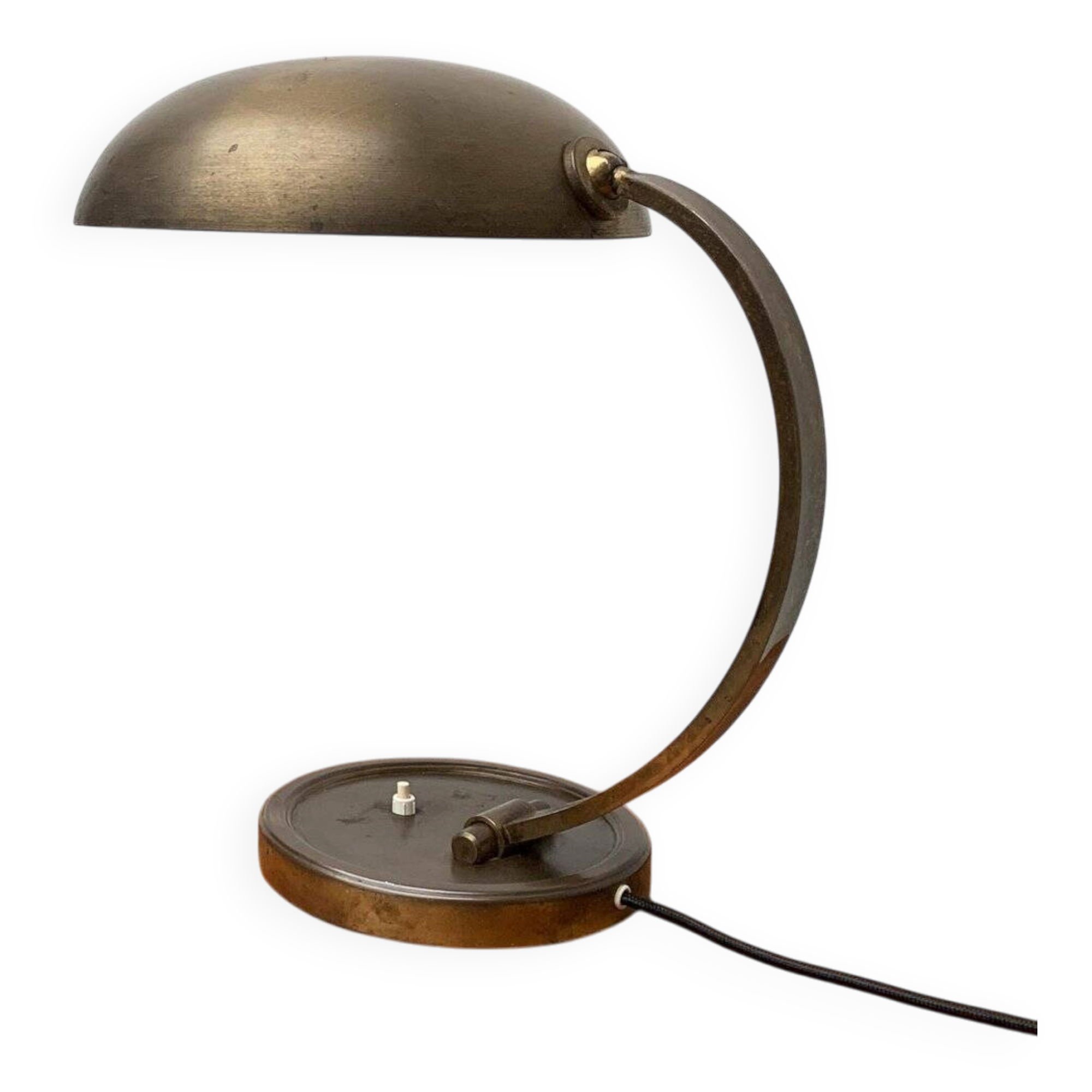 Mid-Century German Brass Table Lamp by Gecos Cosack