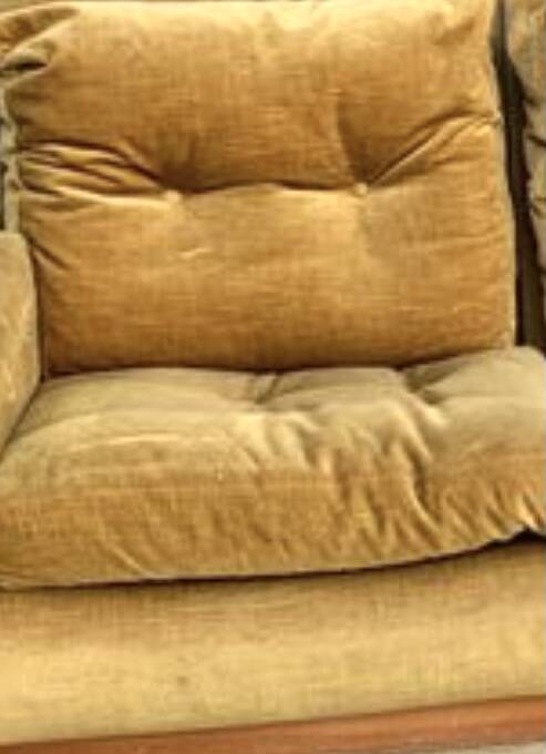 Vintage velvet modular sofa, vintage armchairs