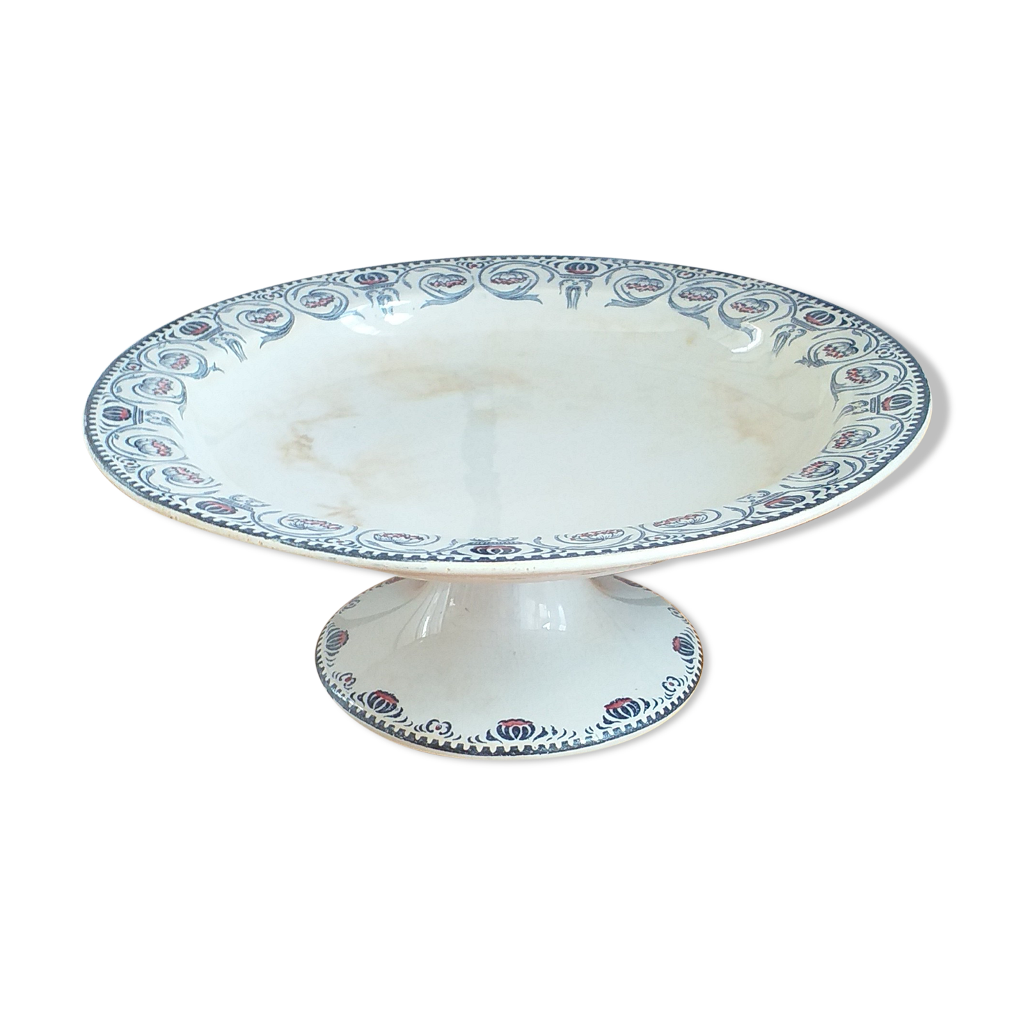 Porcelain compotier E. Bourgeois