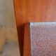 With suspended nightstands vintage teak bed