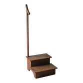Wooden step stool for vintage library, stepladder, furniture for library, decor