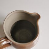 Handcrafted handcrafted brown vintage Berry sandstone pitcher