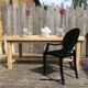 Table de ferme bois brut massif