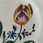 Vintage Longchamp plates – "Tulips" model – 1950s-60s