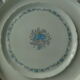 Plat à dessert fleuri en porcelaine