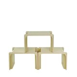 Vintage Scagno stackable tables set of 3 – Giotto Stoppino for Elco