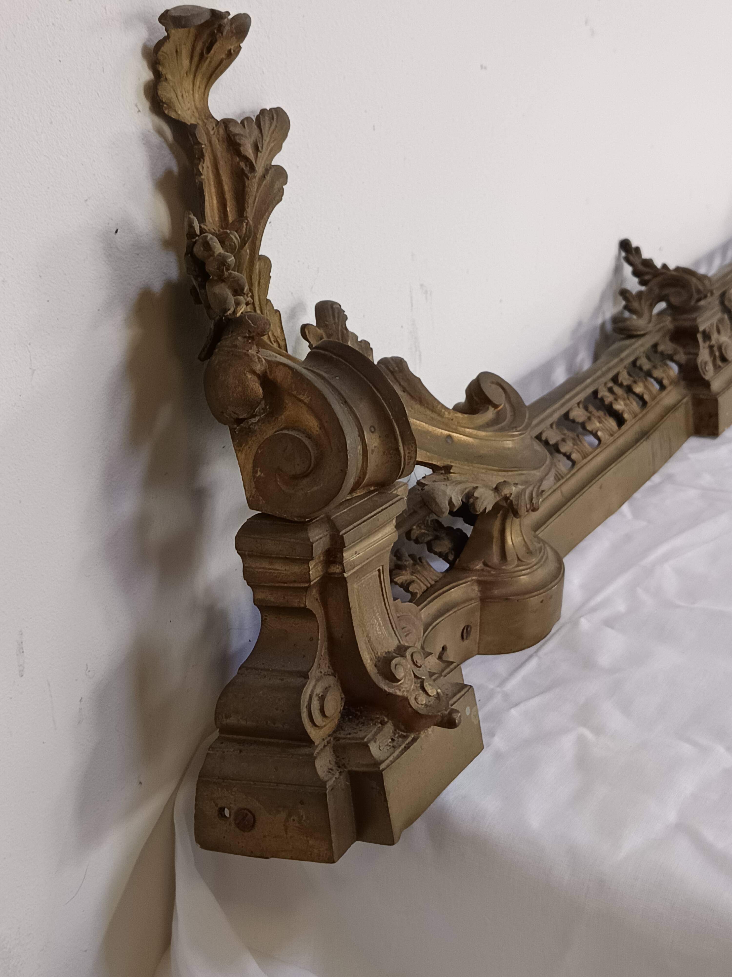 bronze fireplace bar