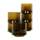 Set de 6 verres Guzzini en plexiglas fumé 1970