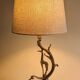 Naturalist Art Nouveau lamp from the early 20th century.