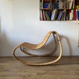 Fauteuil à bascule en rotin James Irvine pour Ikea