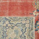 Handmade oriental unique 1980s 242 cm x 338 cm beige wool carpet
