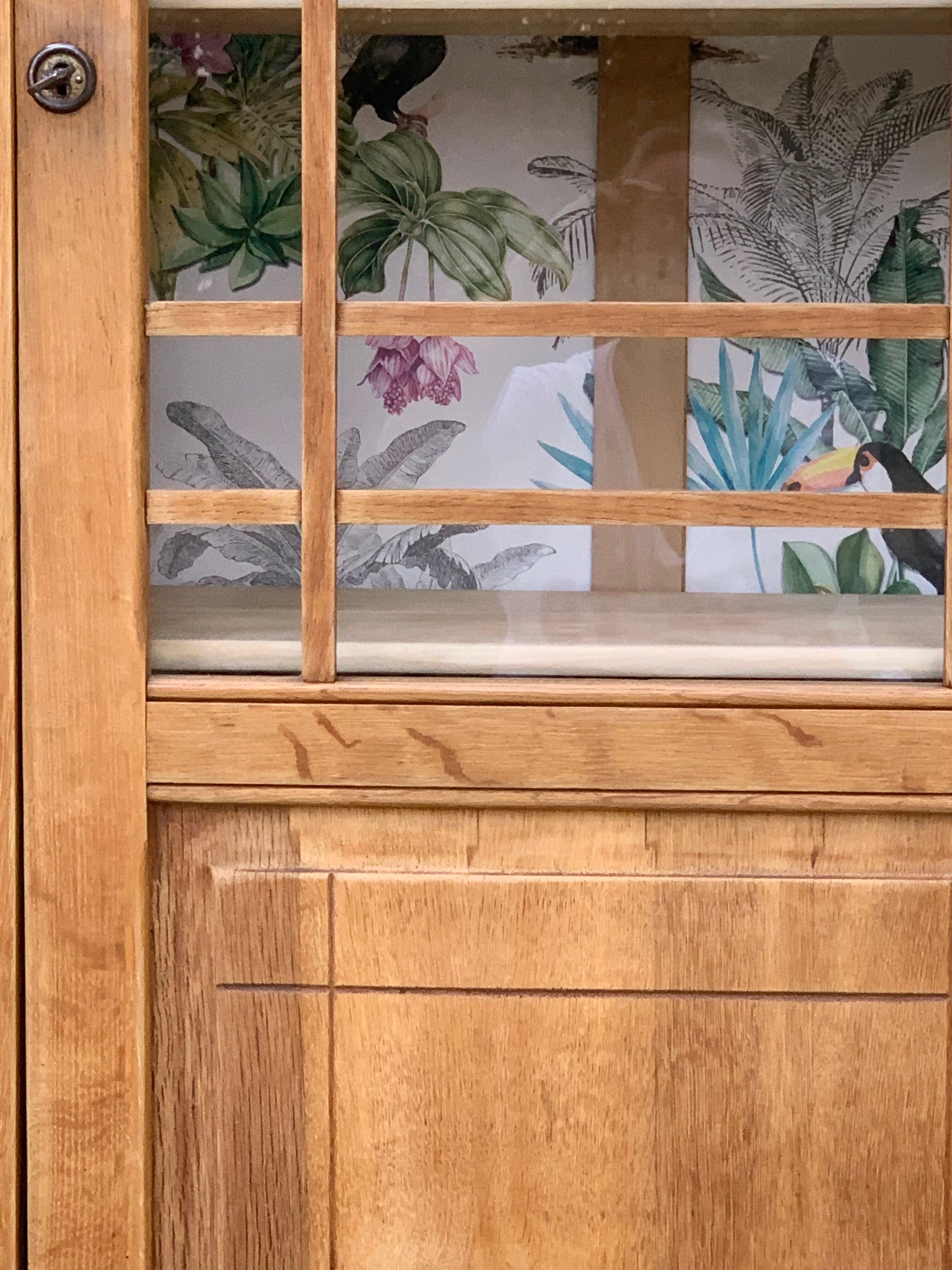Parisian glazed wardrobe raw wood 1930