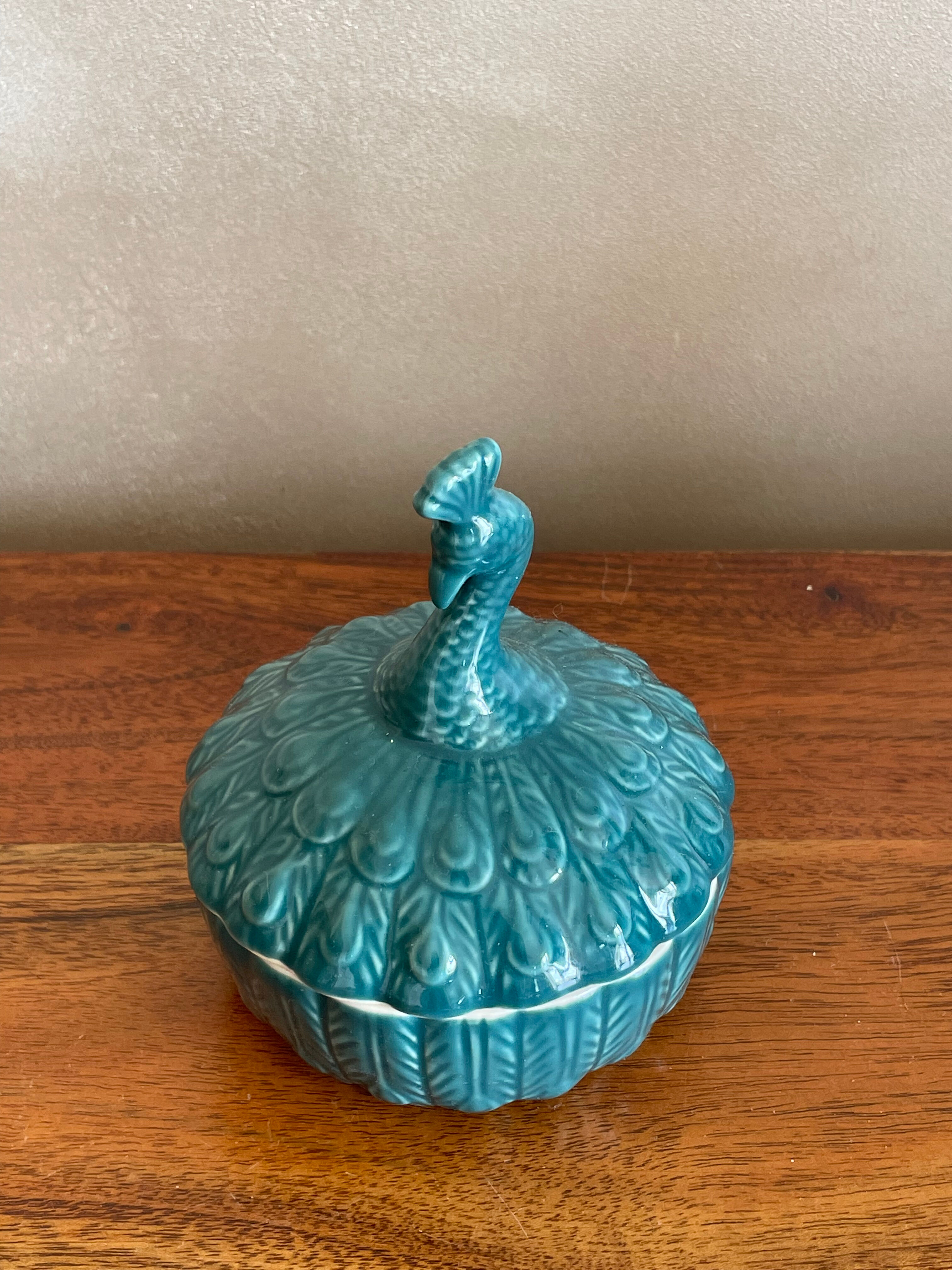 Peacock-shaped jewelry box