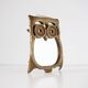 Brass owl mirror