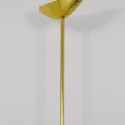 Postmodern floor lamp in brass and wood by Rodolfo Dordoni, Italy, 1980s.