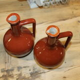 Lot of two sandstone pitchers