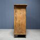 Old marbled ochre yellow French farmhouse cabinet