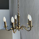 Lustre classique doré à 5 bras de lumière D:40cm