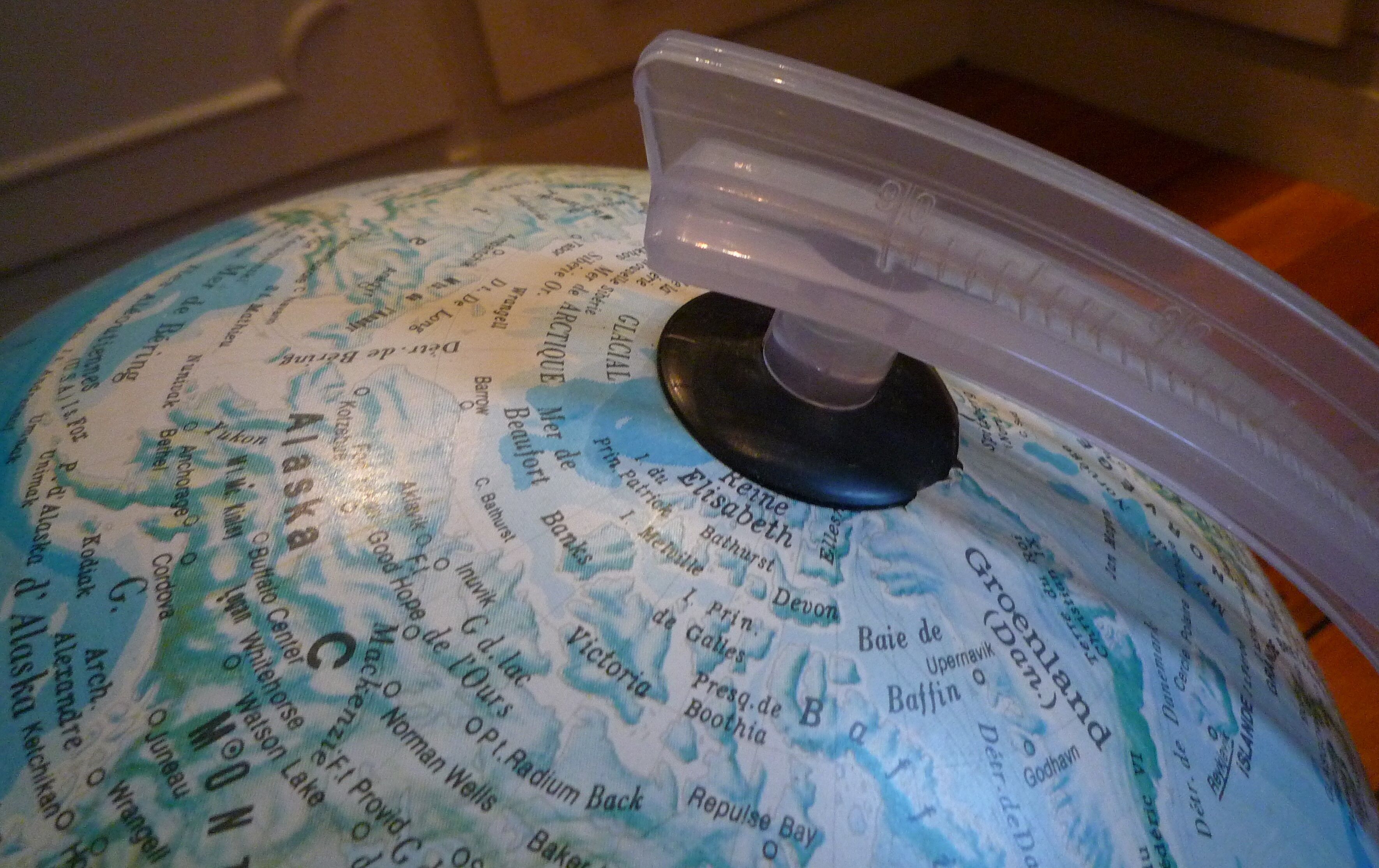 Light Earth Globe, 'Technodidatica' vintage 80s