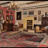 PERSIAN rugs, QOM, Iran - 80 cm x 130 cm, knotted hand, 1970