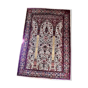 Tapis laine et soie kashemir