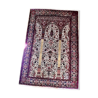 Wool and kashemir silk carpet circa 1960