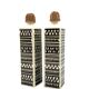 Mid-century set of 2 ceramic bottles, Staffel Limburg Germany, 1960s