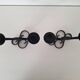 Vintage black wrought iron candlestick