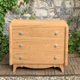 Commode art déco chêne brut