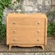 Art Deco chest of drawers in raw oak