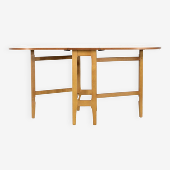 Table à rabats du milieu du siècle en teck. vintage / moderne / rétro / style danois