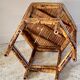 Table basse en bambou vintage