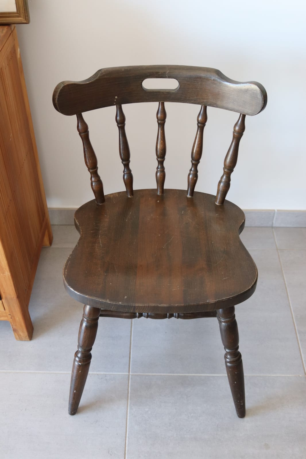 Chaise western de saloon vintage 1970/1980