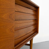 Vintage Sideboard in Teak with sliding door and drawers, 1960s