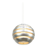 Vintage Italian Aluminum Beehive Pendant Lamp, 80s