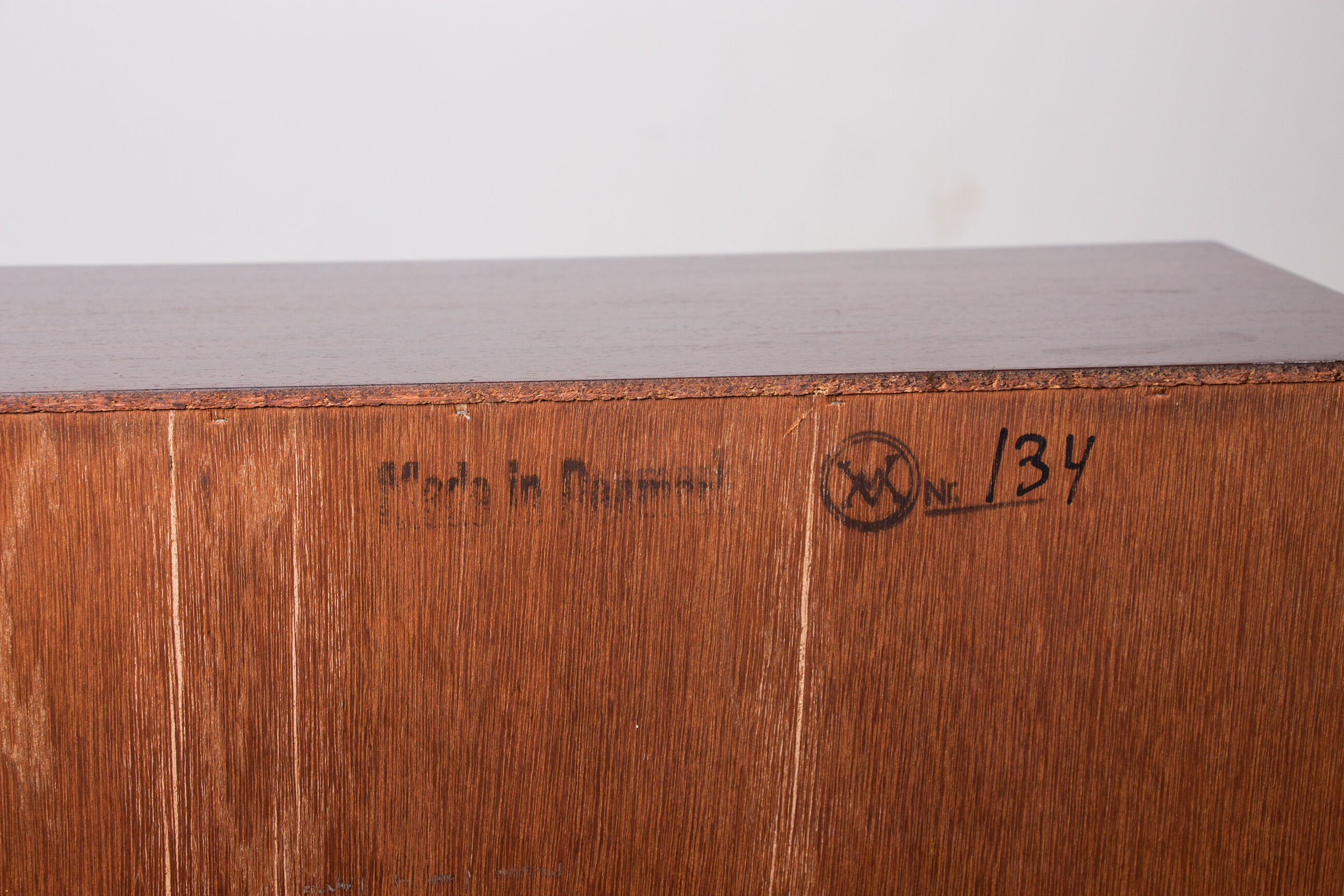 Chest of drawers model 134 by Arne Wahl Iversen for Vinde Mobelfabrik 1960.